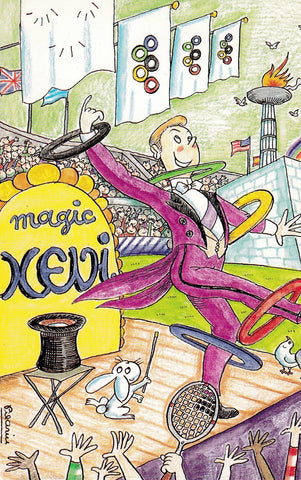 POSTAL B9842: COLECCION PILARIN: MAGIC XEVI