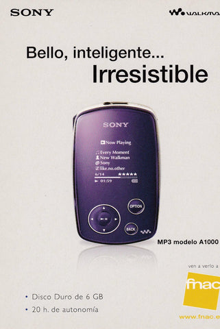 POSTAL B9884: CAMPAÑA: SONY WALKMAN