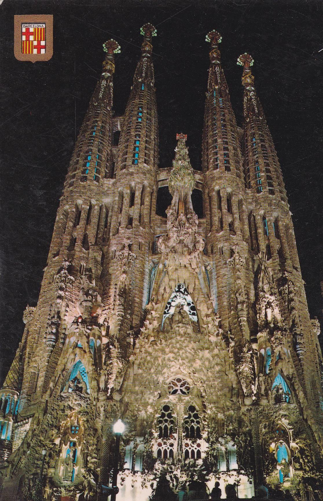 POSTAL B9894: BARCELONA: TEMPLO LA SAGRADA FAMILIA