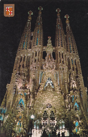 POSTAL B9894: BARCELONA: TEMPLO LA SAGRADA FAMILIA