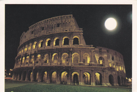POSTAL B9942: ROMA: COLISSEO. VISTA NOCTURNA
