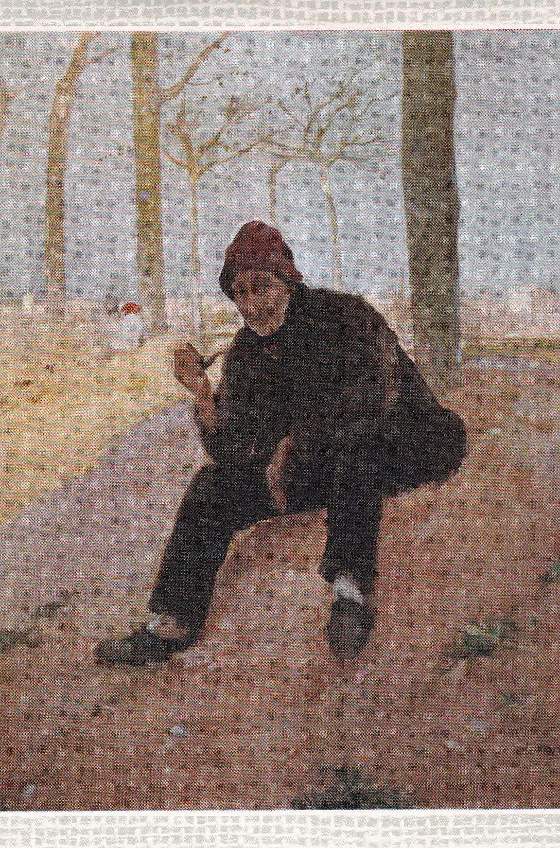 POSTAL B9963: MNAC: JOAQUIN MIR: SOL I OMBRA