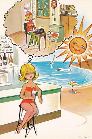 POSTAL B9972: GART: VACACIONES: ILUSTRACION