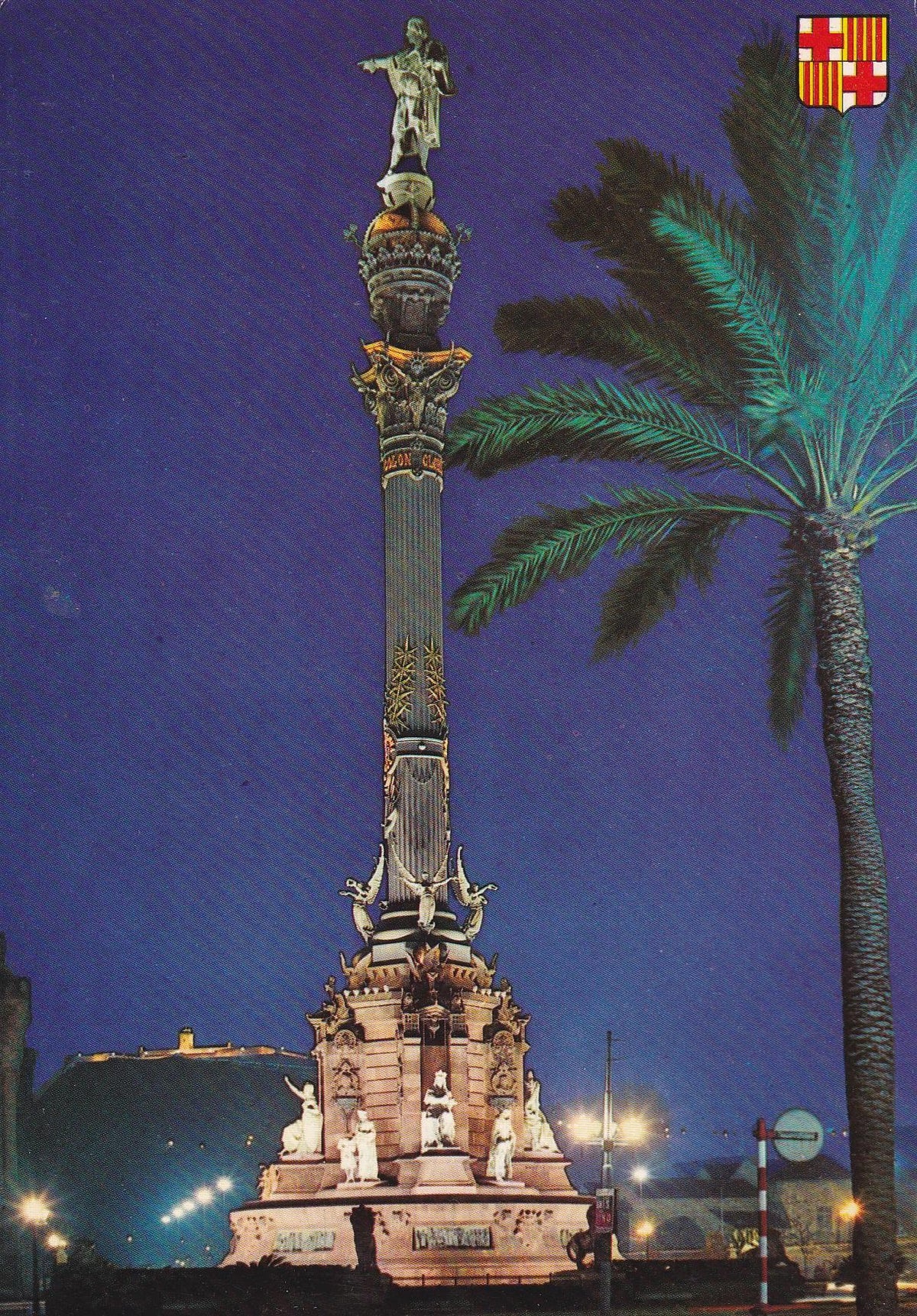 POSTAL B9973: BARCELONA: MONUMENTO A COLON