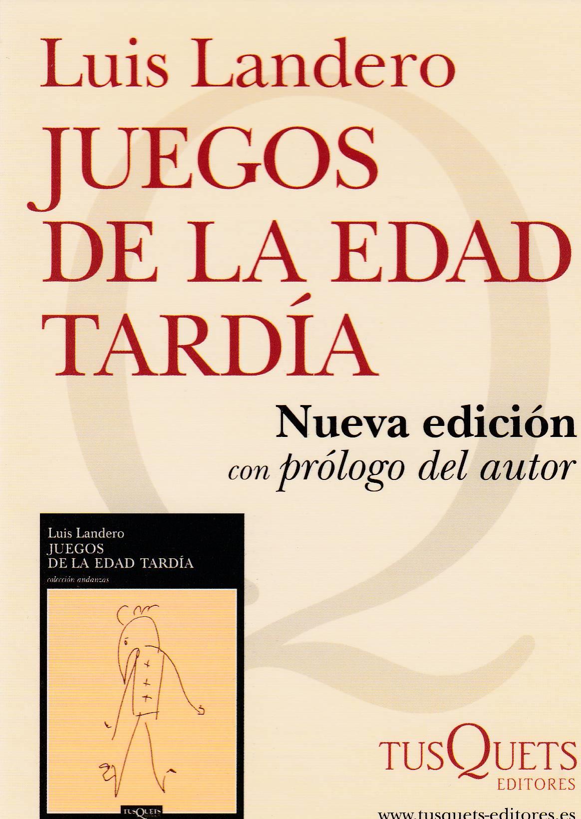 POSTAL B10081: LUIS LANDERO: JUEGOS DE LA EDAD TARDIA