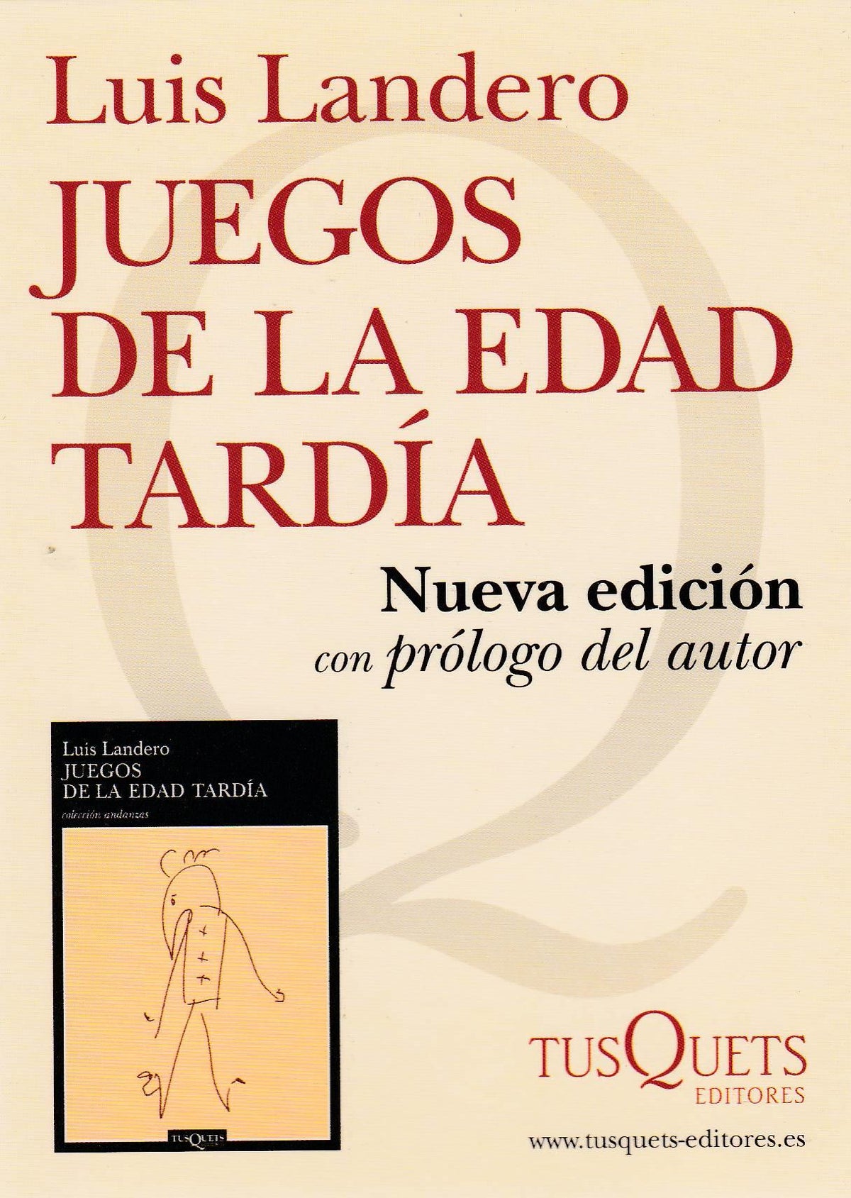 POSTAL B10082: LUIS LANDERO: JUEGOS DE LA EDAD TARDIA