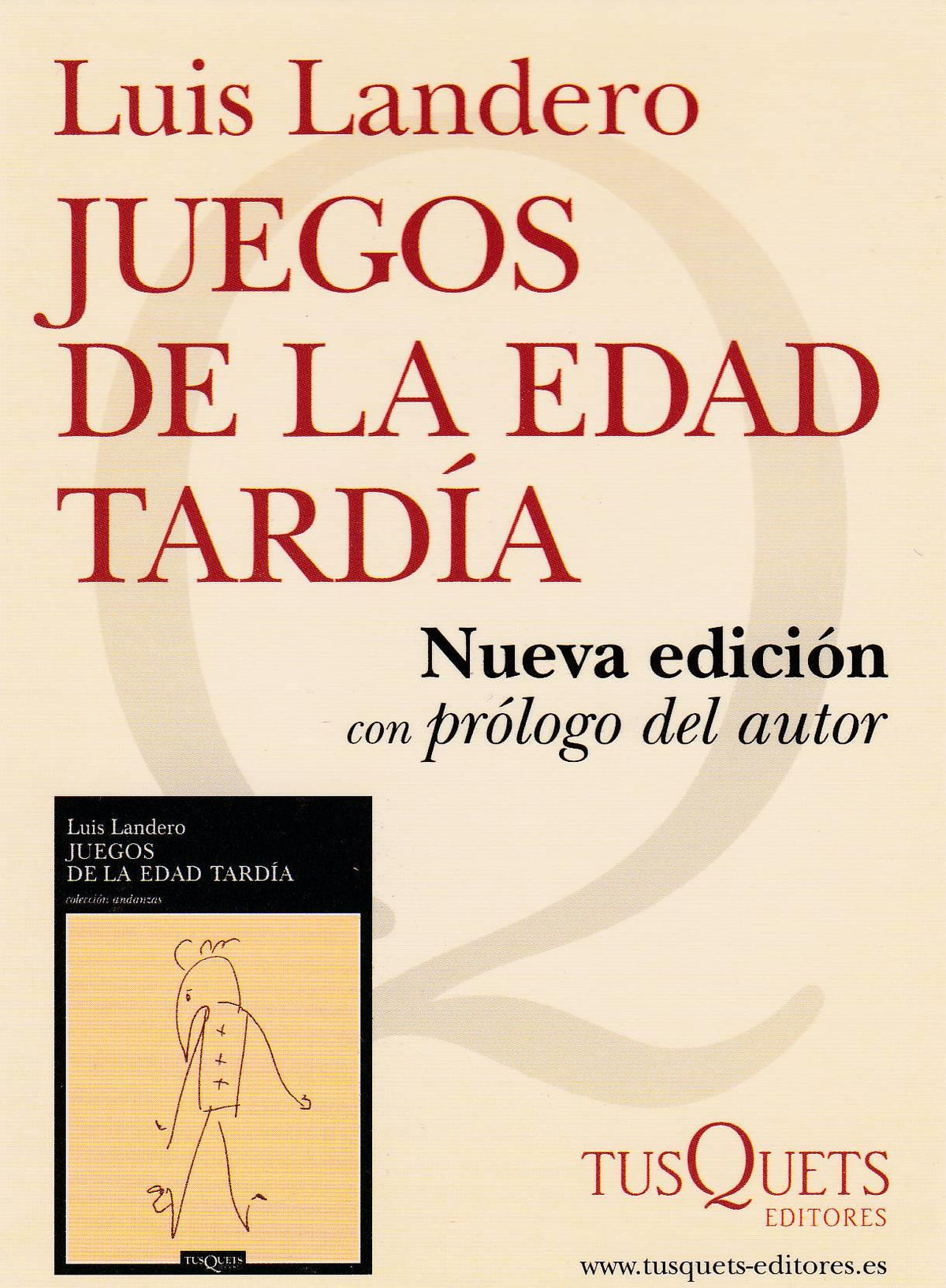 POSTAL B10084: LUIS LANDERO: JUEGOS DE LA EDAD TARDIA