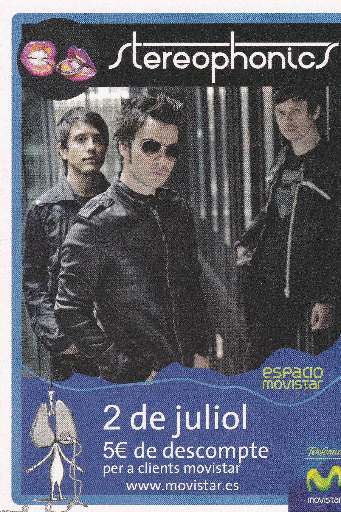 POSTAL B10091: ESPACIO MOVISTAR.ES: AGENDA DE CONCIERTOS. DIVERSOS ARTISTAS