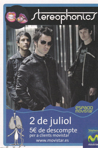 POSTAL B10091: ESPACIO MOVISTAR.ES: AGENDA DE CONCIERTOS. DIVERSOS ARTISTAS