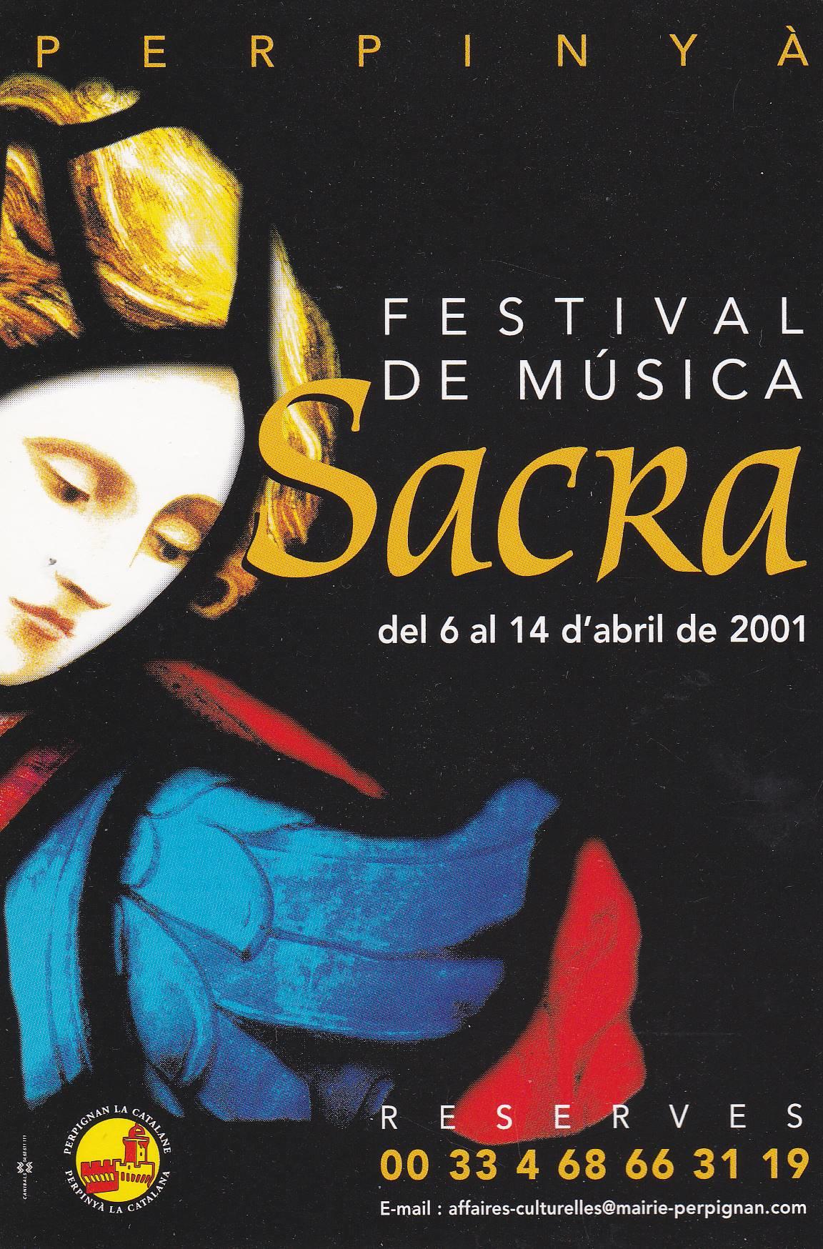 POSTAL B10106: FESTIVAL DE MUSICA SACKRA