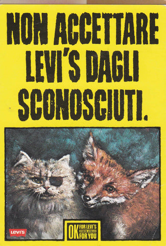 POSTAL B10124: LEVI S: CAMPAÑA PUBLICITARIA