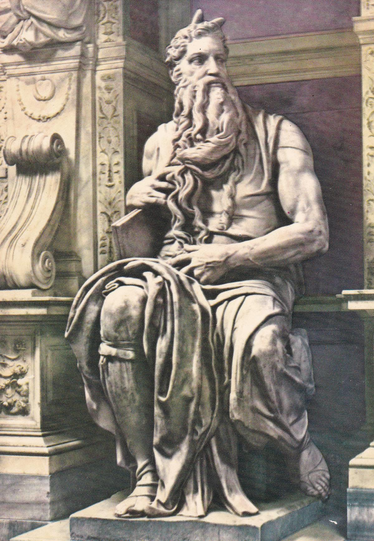 POSTAL B10142: ROMA: MOSE DE MICHELANGELO