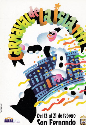 POSTAL B10165: CARNAVAL DE LA ISLA SAN FERNANDO