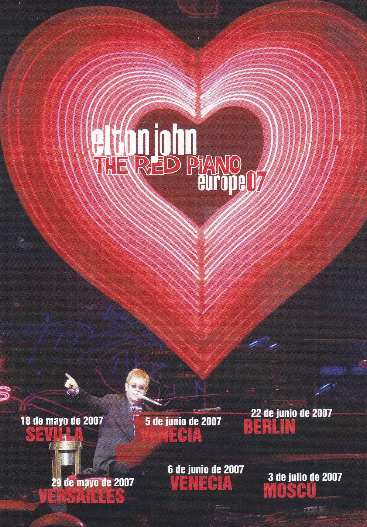 POSTAL B10174: ELTON JOHN: GIRA ESPAÑOLA