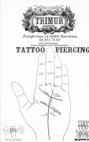 POSTAL B10183: TRIMUR: TATTOO Y PIERCING