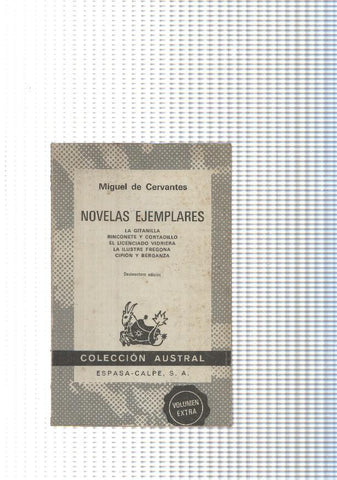 Coleccion Austral num. 29: Novelas ejemplares: La Gitanilla-Rinconete y Cortadillo-El licenciado vidrie-