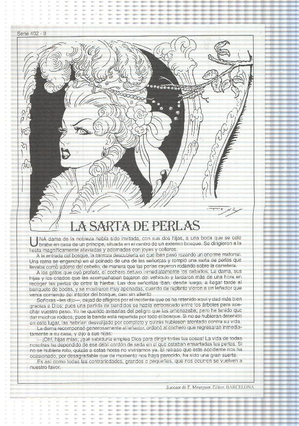 Laminas serie Rosa-cuentos de Juan C. Schmid numero 09: La sarta de perlas