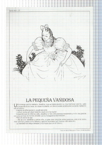 Laminas serie Rosa-cuentos de Juan C. Schmid numero 17: la pequeña vanidosa