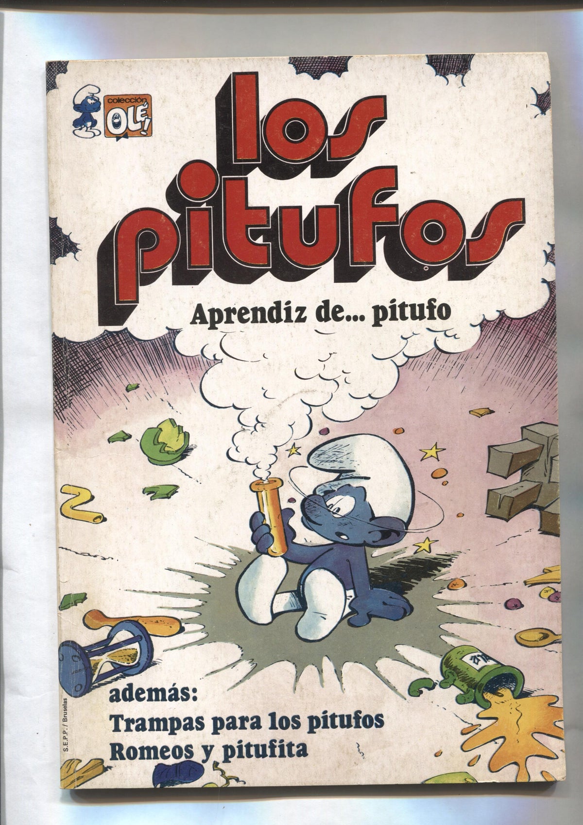 Coleccion Ole: Los Pitufos numero 08: Aprendiz de pitufo, Trampa para los pitufos y Romeos y pitufitas