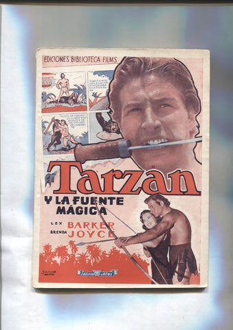 Novela Cine: Tarzan y la Fuente Magica ()Lex Barker y Brenda Joyce)