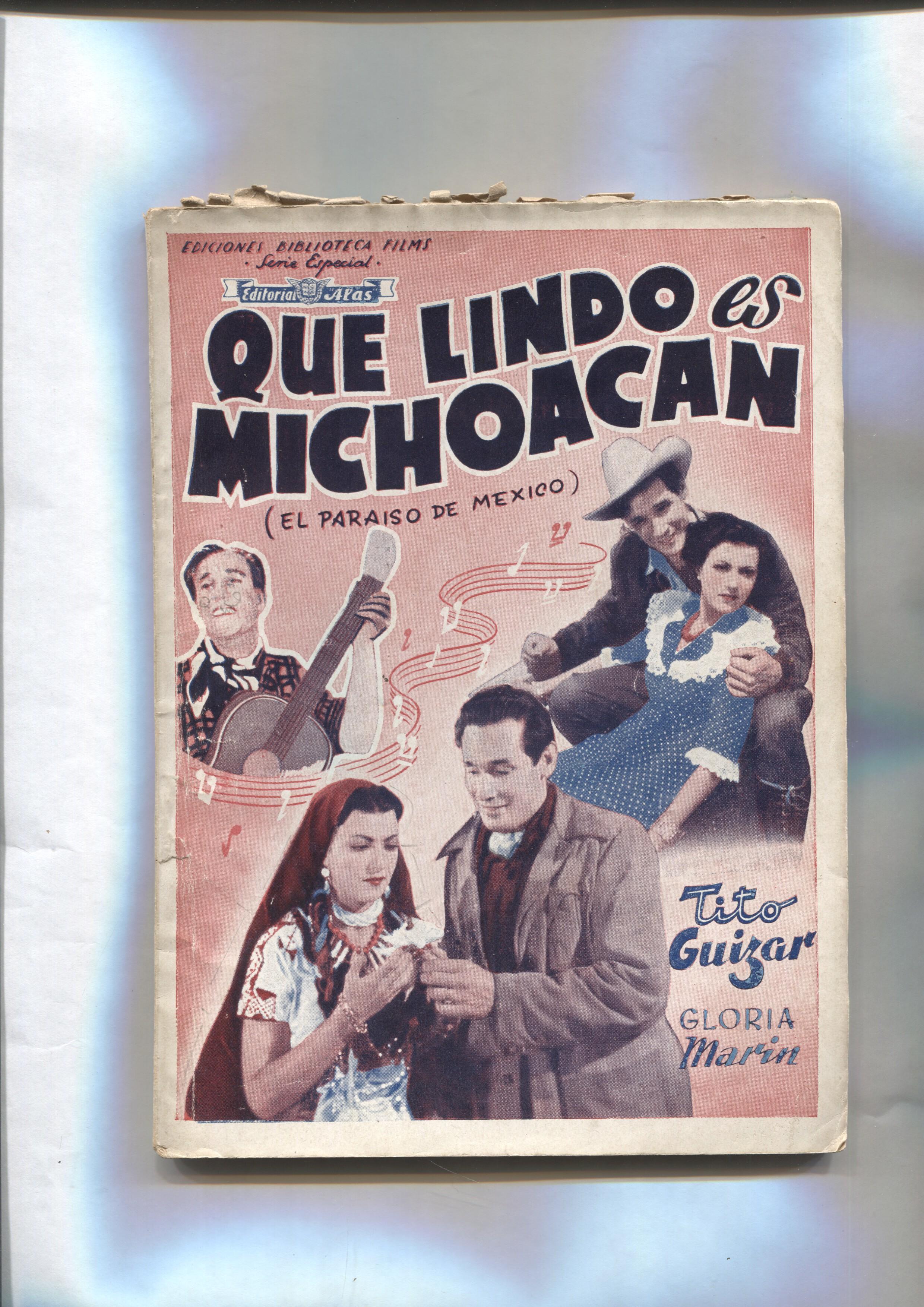 Novela Cine: Que lindo es Michoacan (el paraiso de mexico) (Tito Guizar, Gloria Marin)