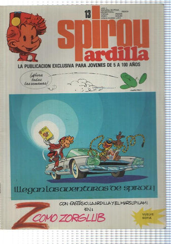 fasciculo: Spirou ardilla numero 13: falta pliego central pagina 17/20