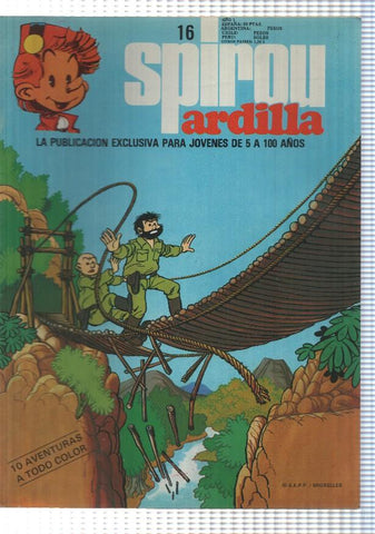 fasciculo: Spirou ardilla numero 16: falta pliego central pagina 17/20
