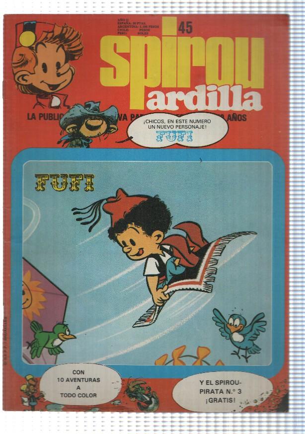 fasciculo: Spirou ardilla numerp 45 año II - Bill y Bolita, Gaston. No incluye el Spirou pirata num 3