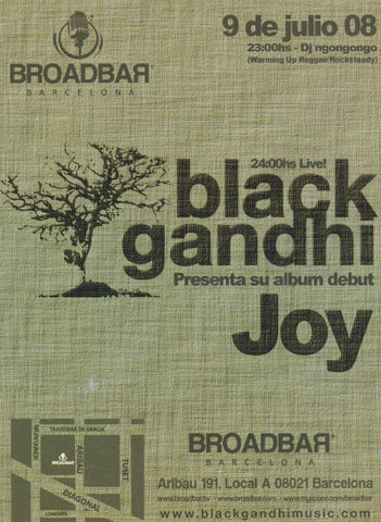 POSTAL B10228: BROADBAR: BLACK GHANDI