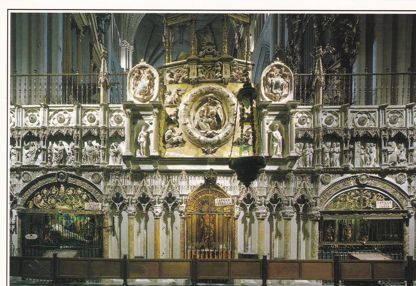 POSTAL B10265: TOLEDO: LA CATEDRAL. DIVERSOS ASPECTOS
