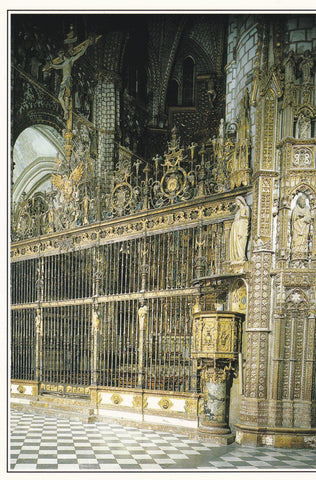 POSTAL B10267: TOLEDO: LA CATEDRAL. DIVERSOS ASPECTOS