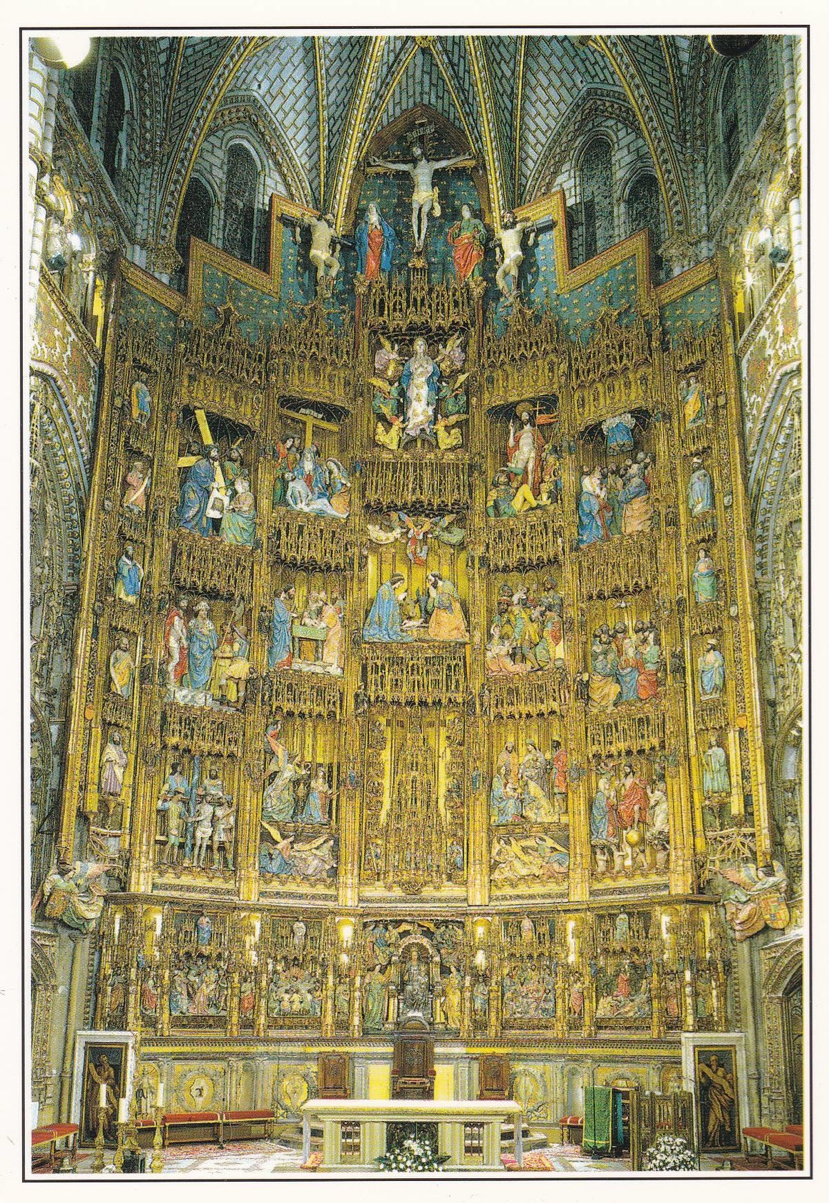 POSTAL B10269: TOLEDO: LA CATEDRAL. DIVERSOS ASPECTOS