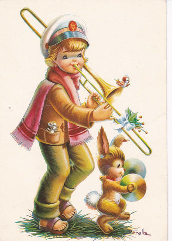 POSTAL B10358: GALLARDA: EUROCROMO. ILUSTRACION DE NIÑ0