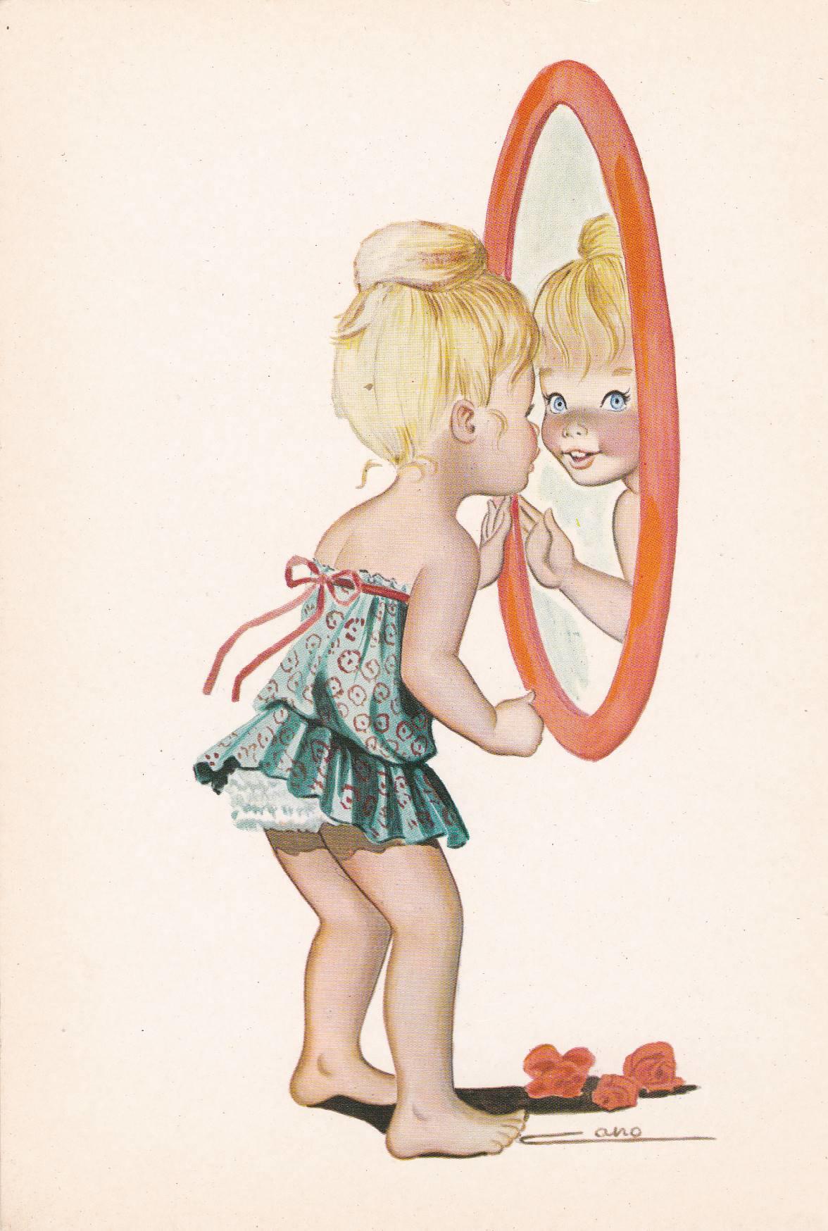 POSTAL B10359: CANO: EUROCROMO: ILUSTRACION NIÑA