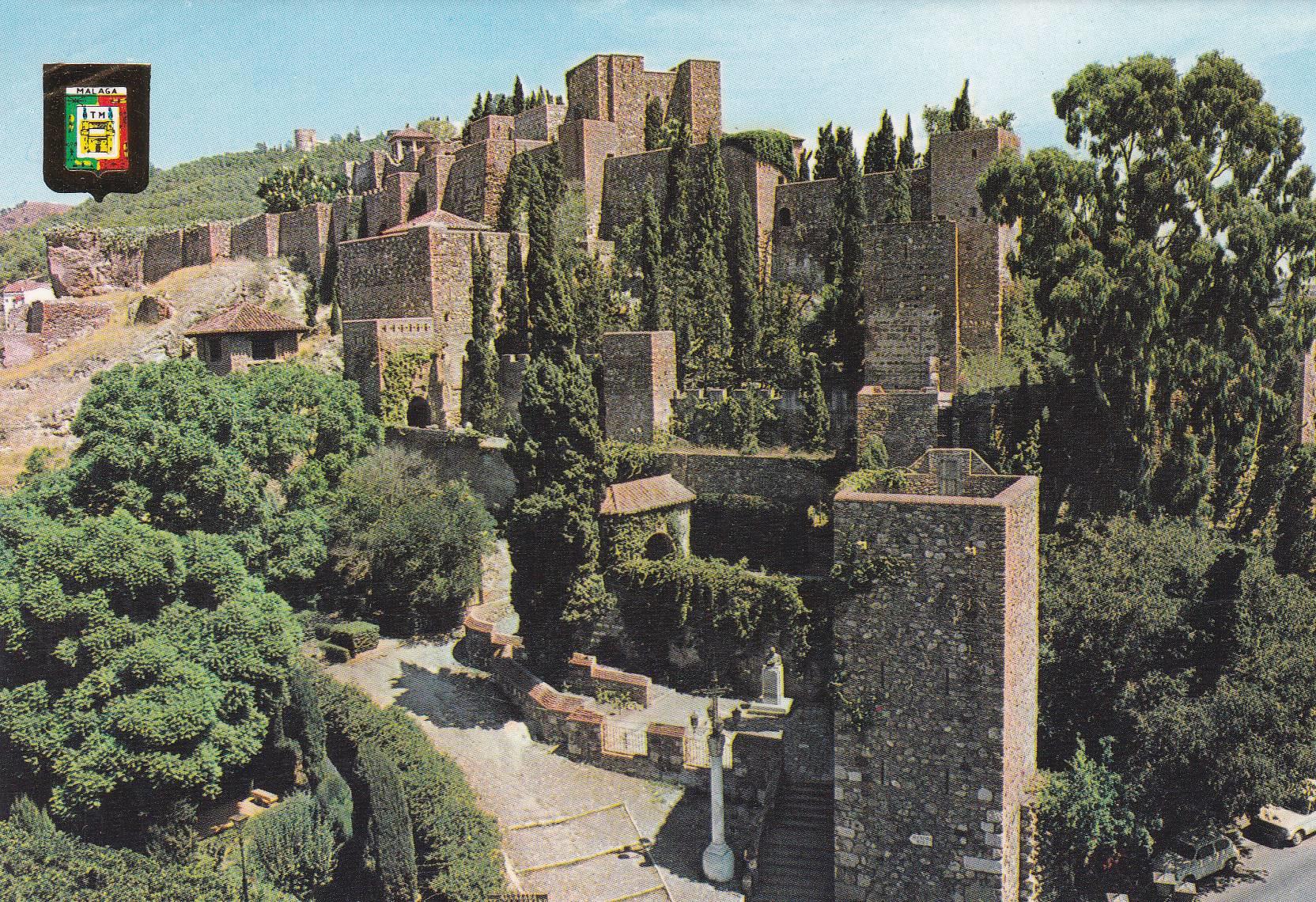 POSTAL B10385: MALAGA: VISTA GENERAL ALCAZABA