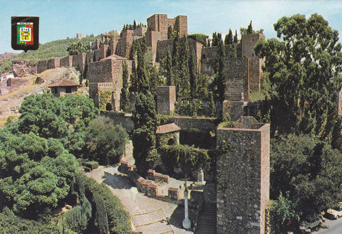 POSTAL B10385: MALAGA: VISTA GENERAL ALCAZABA