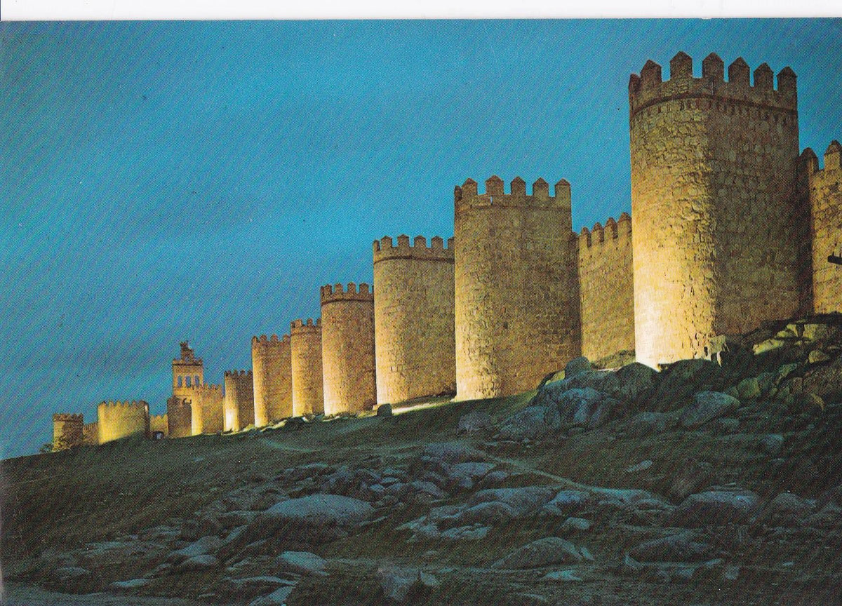 POSTAL B10395: AVILA: MURALLAS DE NOCHE