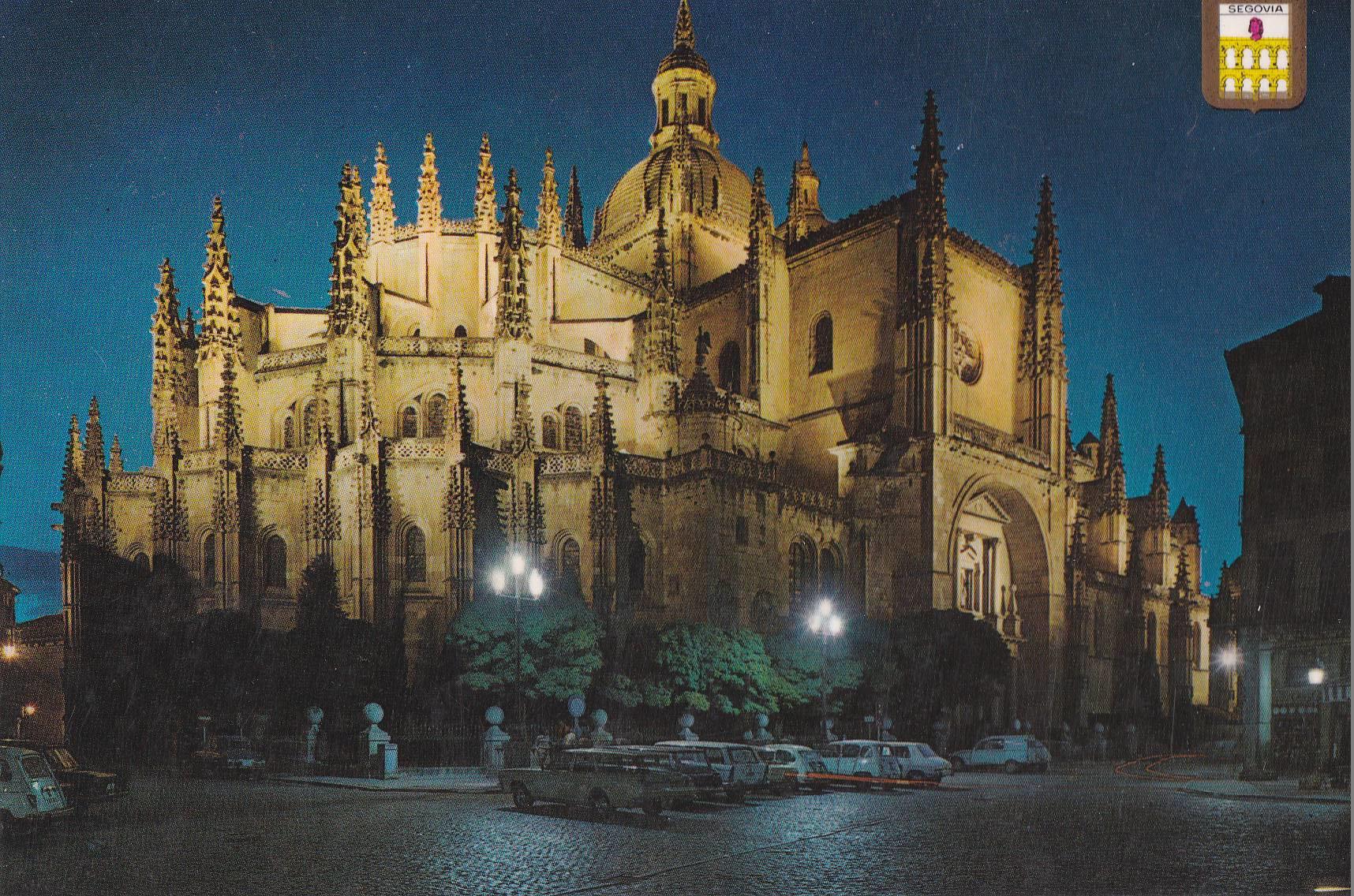 POSTAL B10399: SEGOVIA: CATEDRAL VISTA NOCTURNA