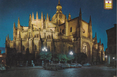 POSTAL B10399: SEGOVIA: CATEDRAL VISTA NOCTURNA