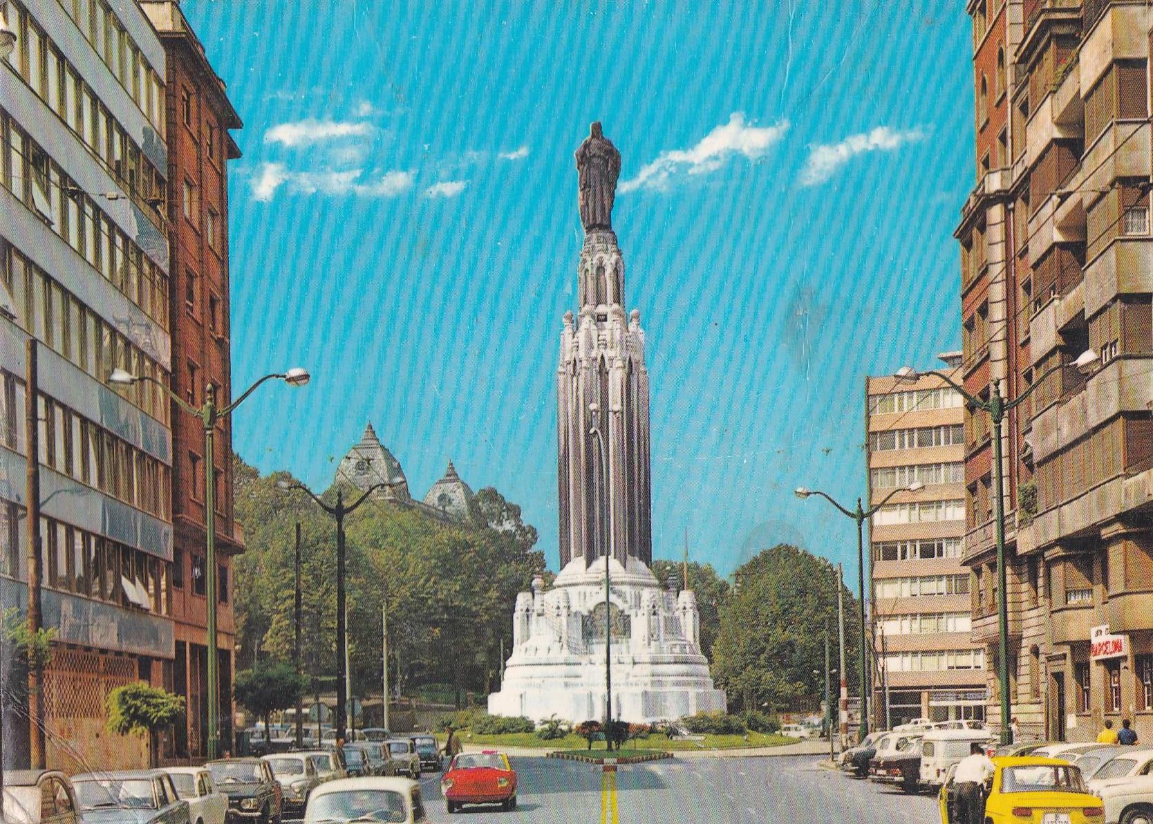 POSTAL B10438: BILBAO: MONUMENTO AL SAGRADO CORAZON