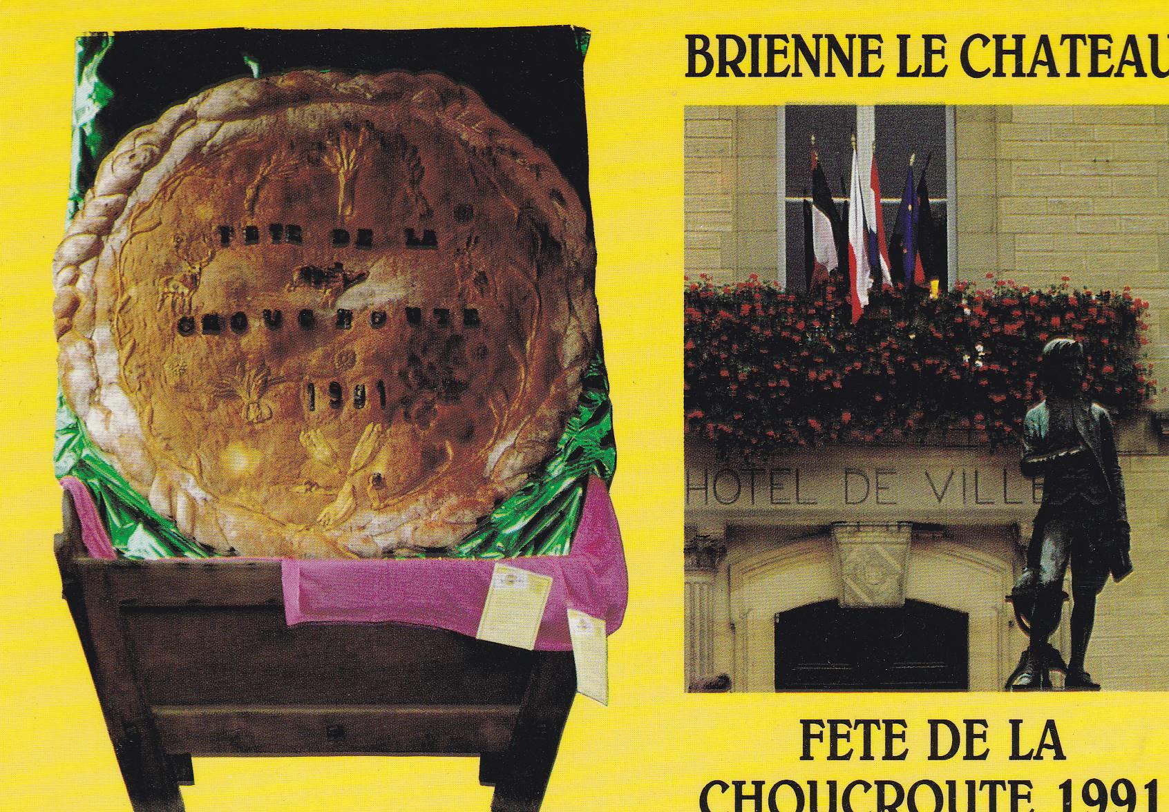 POSTAL B10484: PASTELERIA: BRIENNE LA CHATEU. BEDARIEUX. PUBLICIDAD