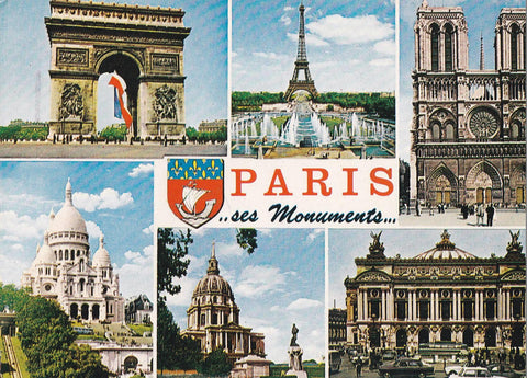 POSTAL B10508: PARIS: DIVERSOS ASPECTOS