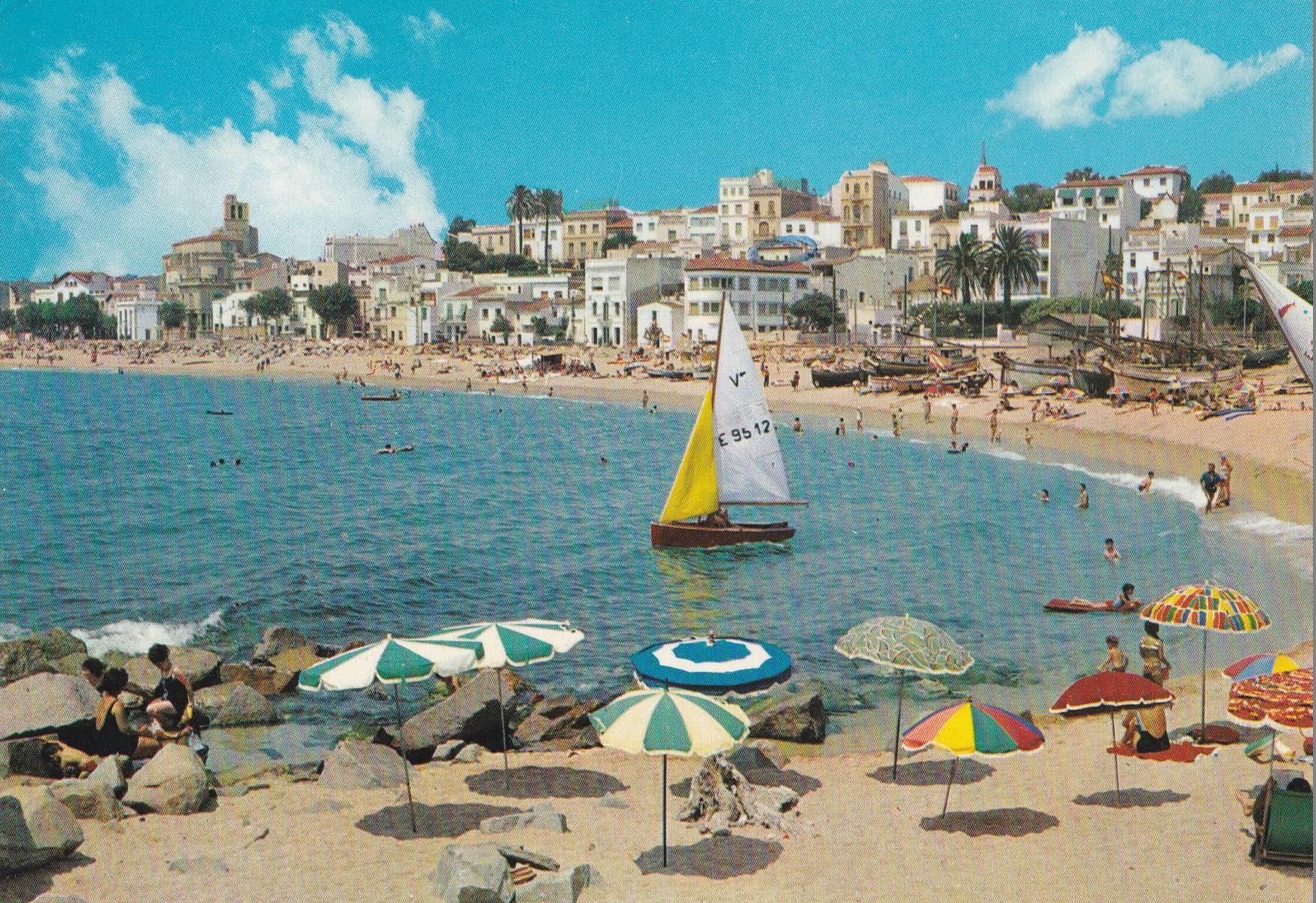 POSTAL B10536: SAN POL DE MAR: PLAYA TIPICA
