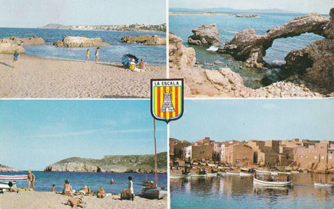 POSTAL B10537: COSTA BRAVA: LA ESCALA