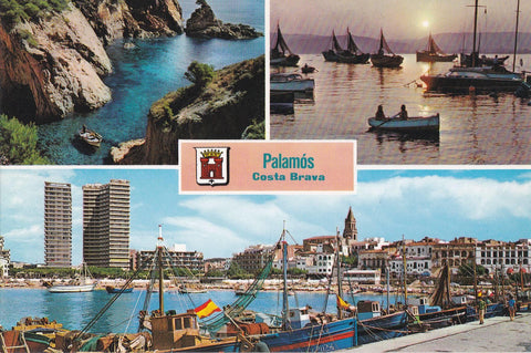 POSTAL B10543: COSTA BRAVA: PALAMOS. DIVERSOS ASPECTOS