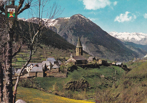 POSTAL B10584: LLEIDA: VALL D ARAN. VISTA AEREA