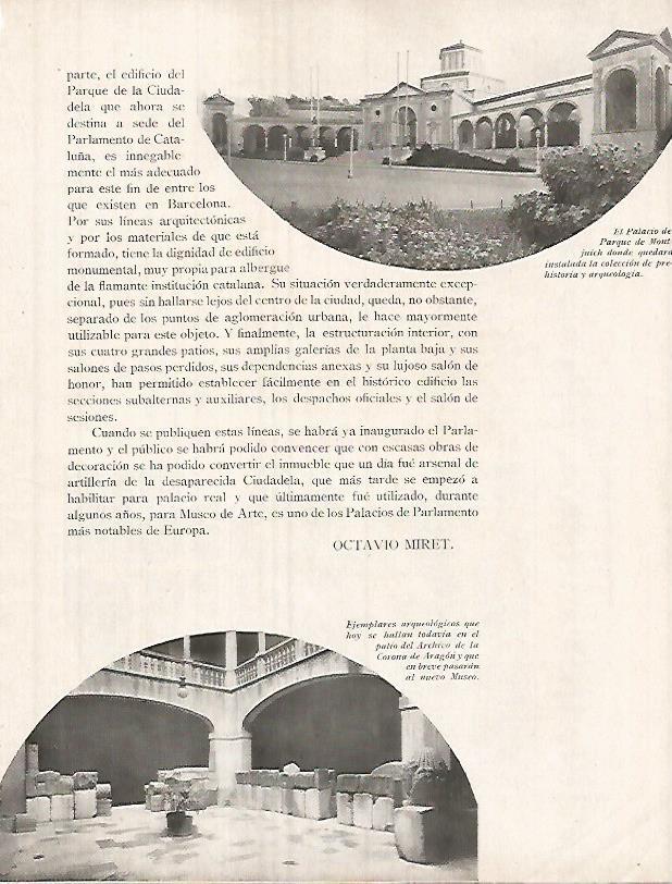 LAMINA 12301: Archivo de la Corona de Aragon y Palacio de Montjuic