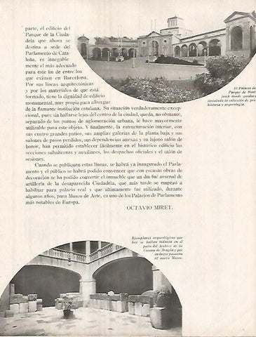 LAMINA 12301: Archivo de la Corona de Aragon y Palacio de Montjuic
