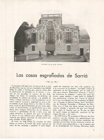 LAMINA 12302: Casa Mestres de Sarria Barcelona