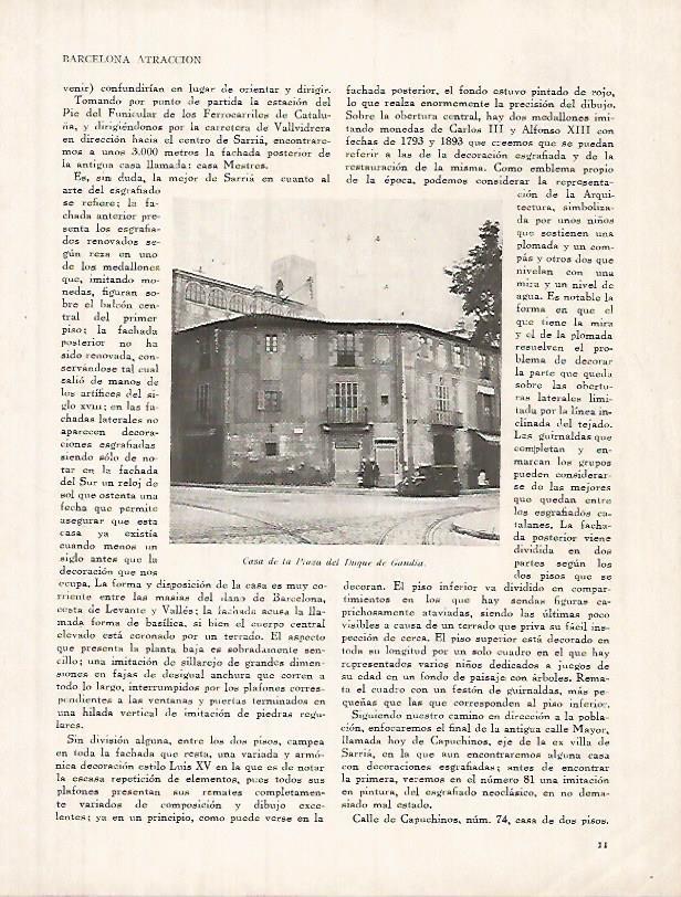 LAMINA 12303: Casa de la Plaza Duque de Gandia en Sarria